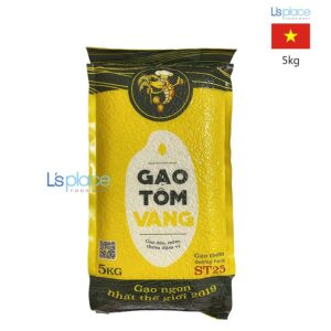 Gạo Tôm Vàng ST25 lúa tôm Kiên Giang